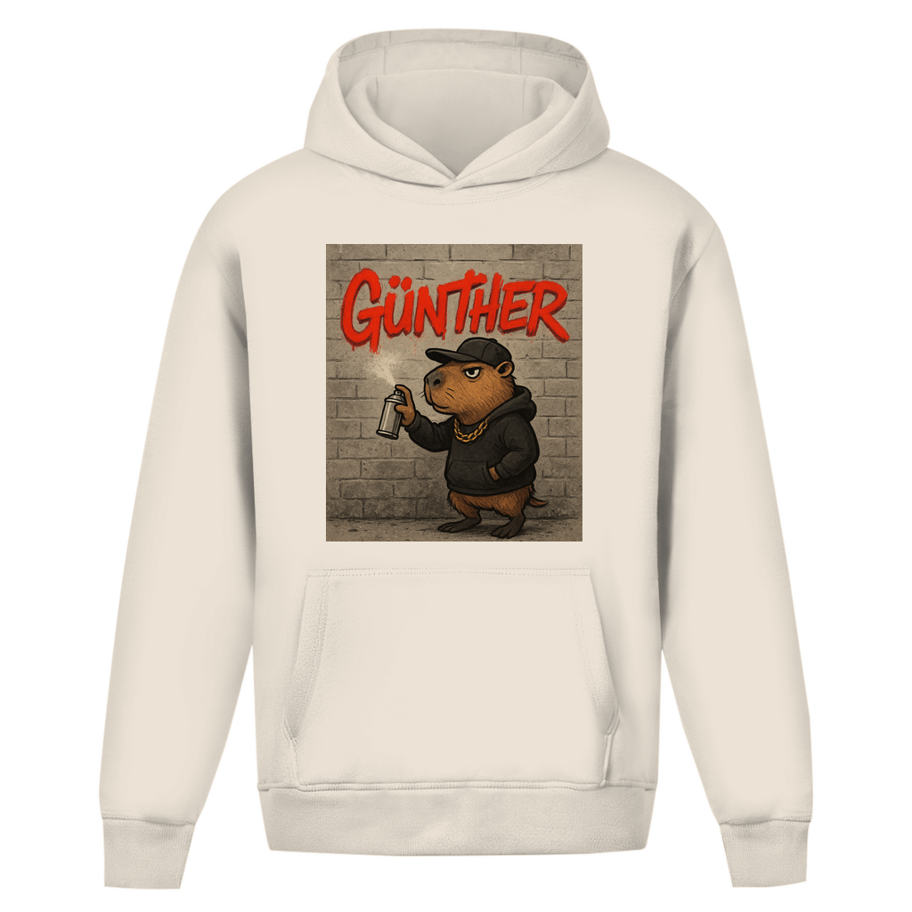 Oversize Hoodie Ohne Kordel (Günther das Capybara)Streetlegacy