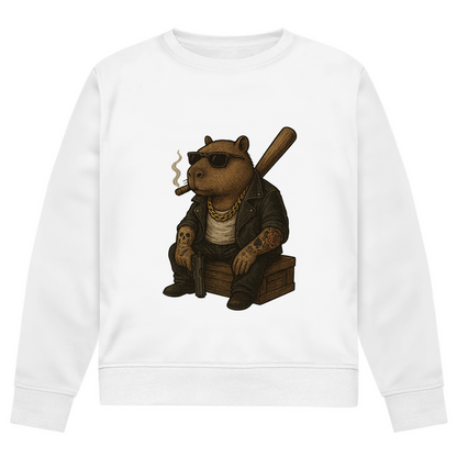 Herren Premium Bio Sweatshirt ( Gangster Capybara ) Streetlegacy