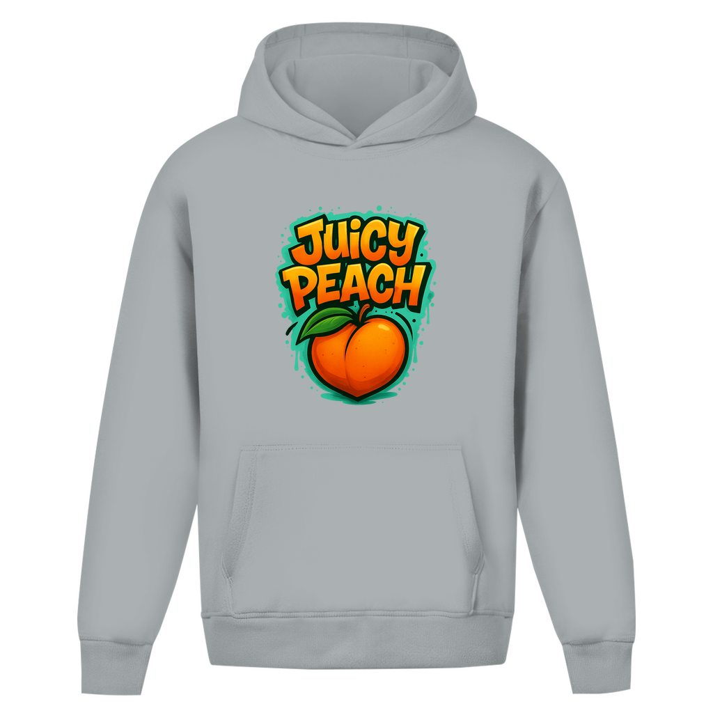 Oversize Hoodie ohne Kordel Graffiti style (Juicy Peach)Streetlegacy