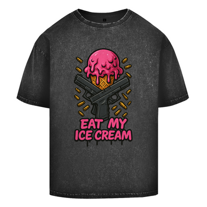 Oversize Washed T-Shirt (Eat my Ice cream)Streetlegacy