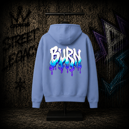Herren Oversize Zipper Hoodie (Burn)Streetlegacy