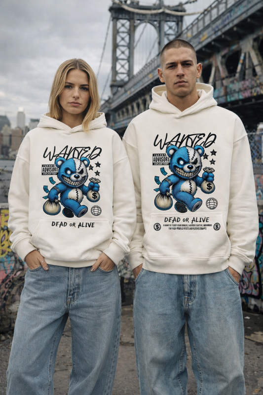 VACANCY Oversized Hoodie Unisex (Wanted Teddy) Streetlegacy