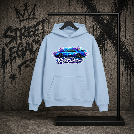 Classic Hoodie Kids  (Race by Streetlegacy) blue car jdm