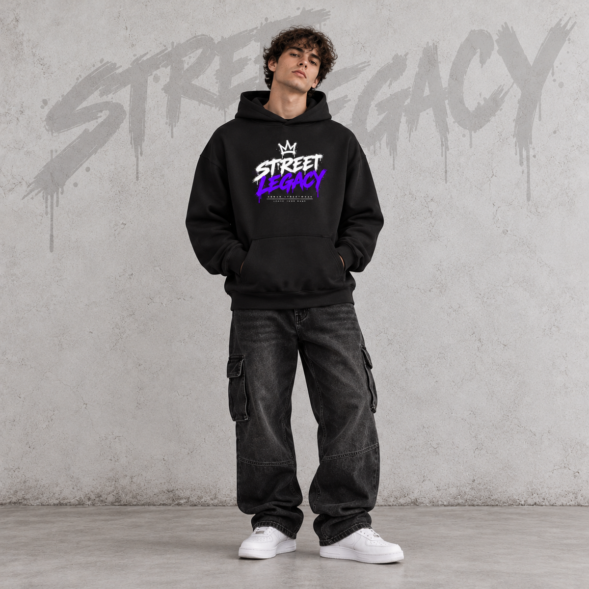 VACANCY Oversized Hoodie Herren (Urbanlook) Streetlegacy