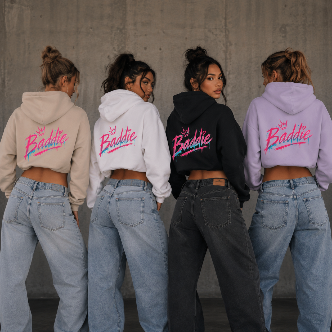 Damen Zipper Hoodie (Baddie)Streetlegacy