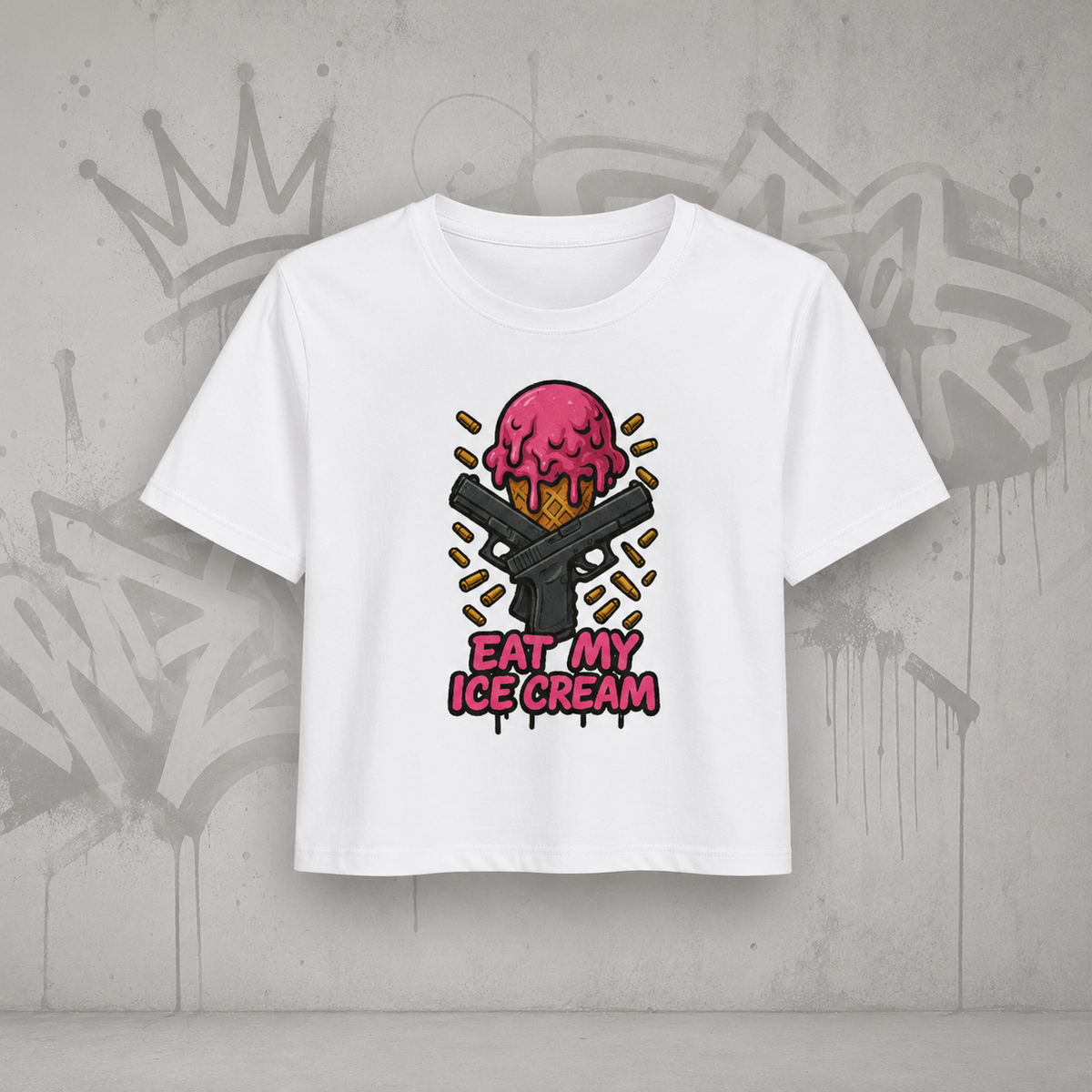 Ladies Cropped Tee (Eat my Ice cream)Streetlegacy