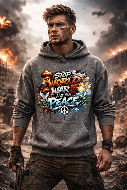 Oversize Washed Hoodie (Anti WW3)