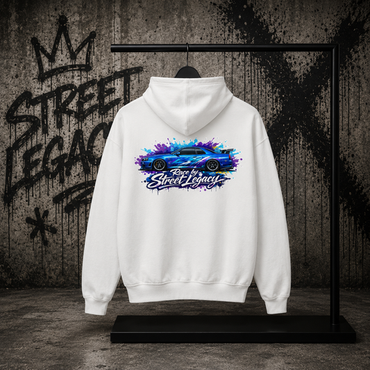 Classic Hoodie (Race by Streetlegacy) blue car jdm