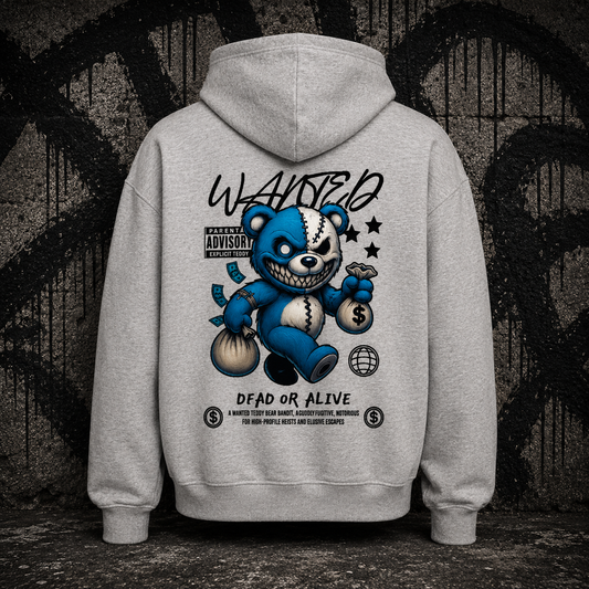 VACANCY Oversized Zipper Hoodie (Wanted Teddy)Streetlegacy