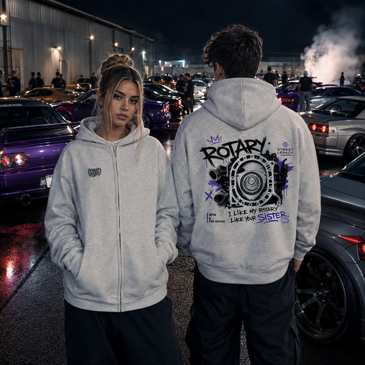 VACANCY Oversized Zipper Hoodie (RPM Rotary) Streetlegacy