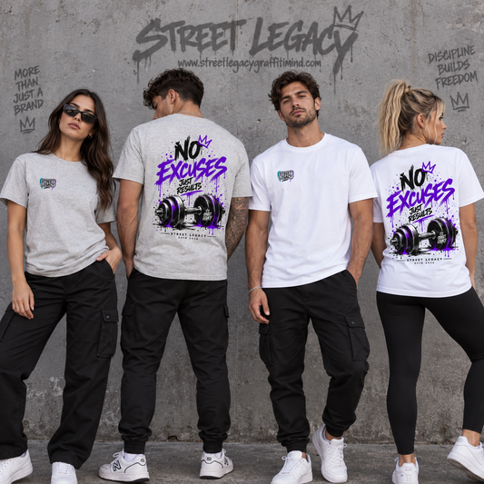 Premium Organic Shirt Unisex (No Excuses just Results) Streetlegacy