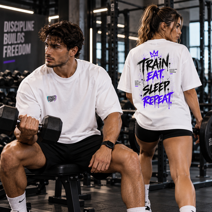 Premium Organic Oversize Blast Unisex (Train Eat Sleep Repeat.) Streetlegacy