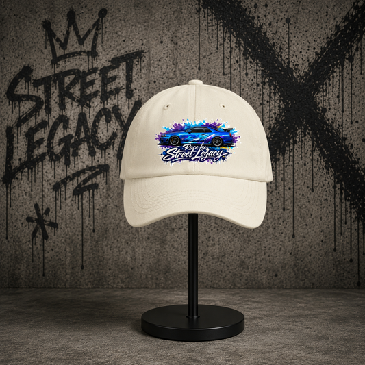 Dad Cap Unisex (Racy by Streetlegacy) blue car jdm