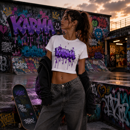 Ladies Cropped Tee (Karma)
