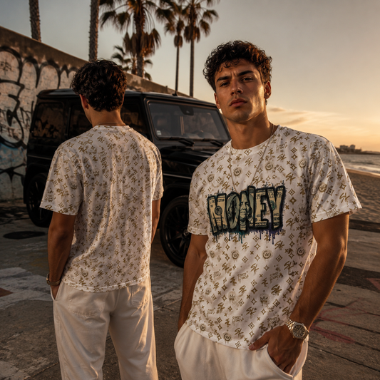 Alloverprint T-Shirt (Streetluxury money) Streetlegacy