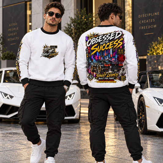 Alloverprint Sweatshirt (Obsessed with Succes)Streetlegacy