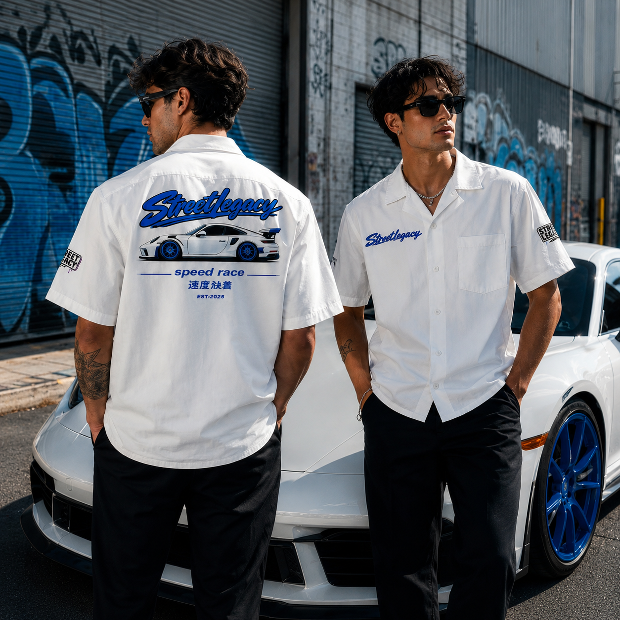 Alloverprint Hawaiihemd (Rennwagen)Streetlegacy