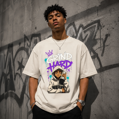 ST/ST Oversize T-Shirt Unisex (Grind Hard) Streetlegacy