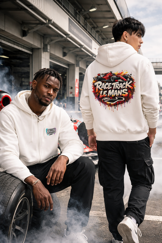 Classic Zipper Hoodie Unisex (Race Track Le Mans) Streetlegacy