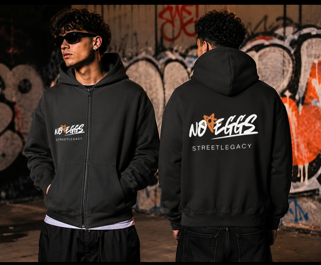 Herren Oversize Zipper Hoodie (No Eggs) Streetlegacy