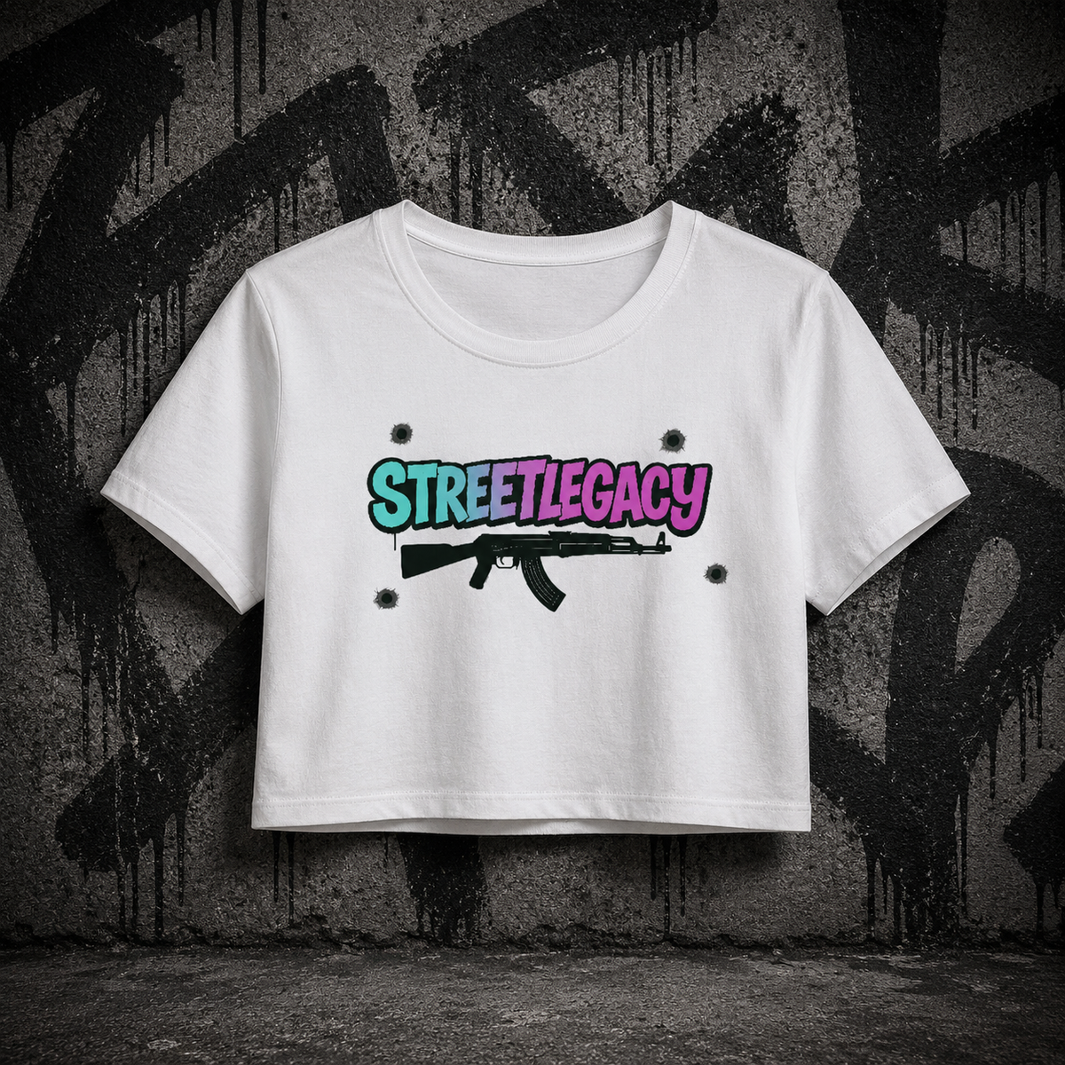 Ladies Cropped Tee (Streetlegacy Ak47) Branding Collection