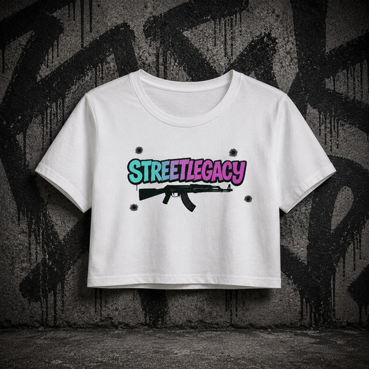 Ladies Cropped Tee (Streetlegacy Ak47) Branding Collection