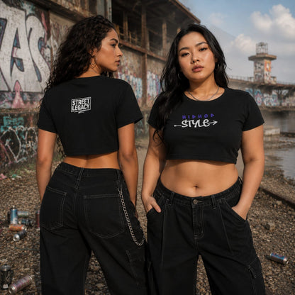 Ladies Cropped Tee ( Hip Hop Style ) Streetlegacy