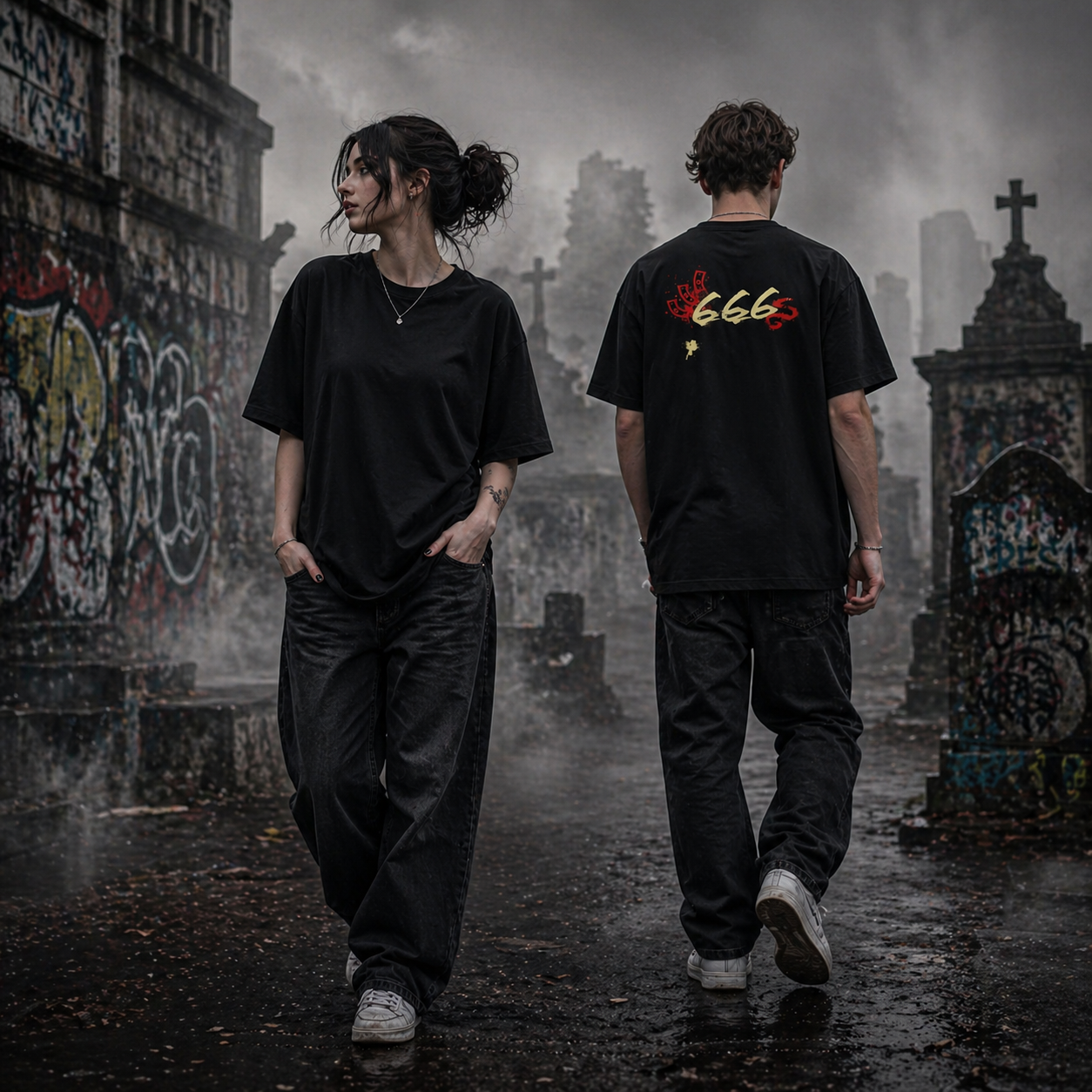 Oversize T-Shirt (666)Streetlegacy