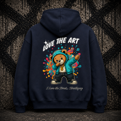VACANCY Oversized Zipper Hoodie (Love the Art) Streetlegacy