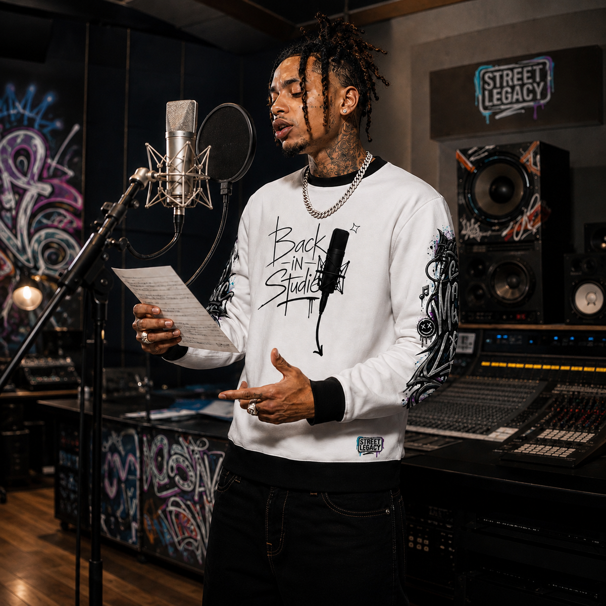 Alloverprint Sweatshirt (Back in Studio) Streetlegacy