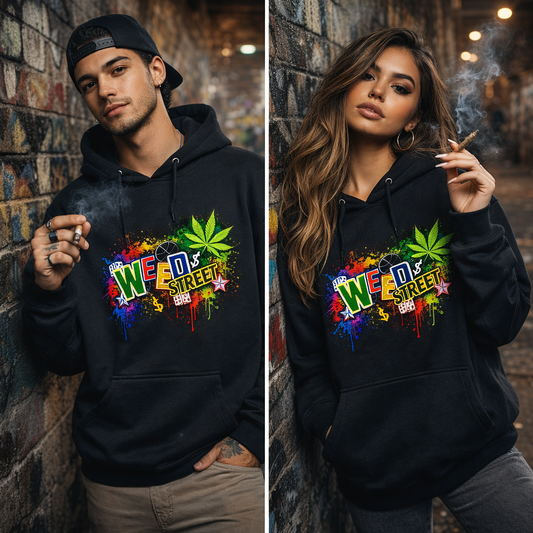 Classic Oversized Hoodie Uinisex (Weed Street) Streetlegacy