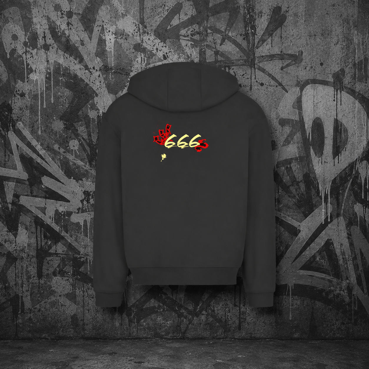 Herren Oversize Zipper Hoodie (666)Streetlegacy