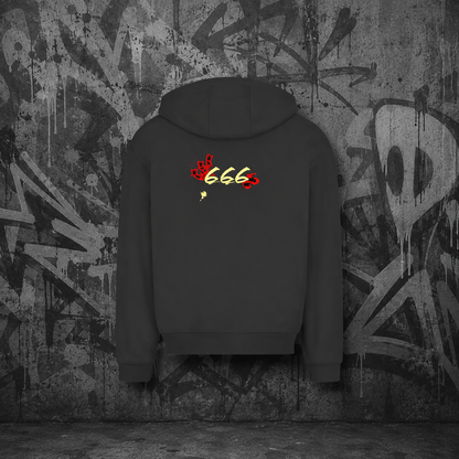 Herren Oversize Zipper Hoodie (666)Streetlegacy