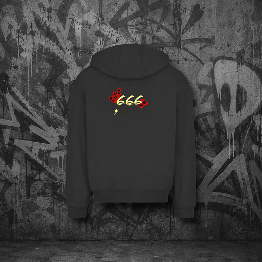 Herren Oversize Zipper Hoodie (666)Streetlegacy