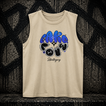 Sleeveless Oversized Tee (Fake Love) Streetlegacy