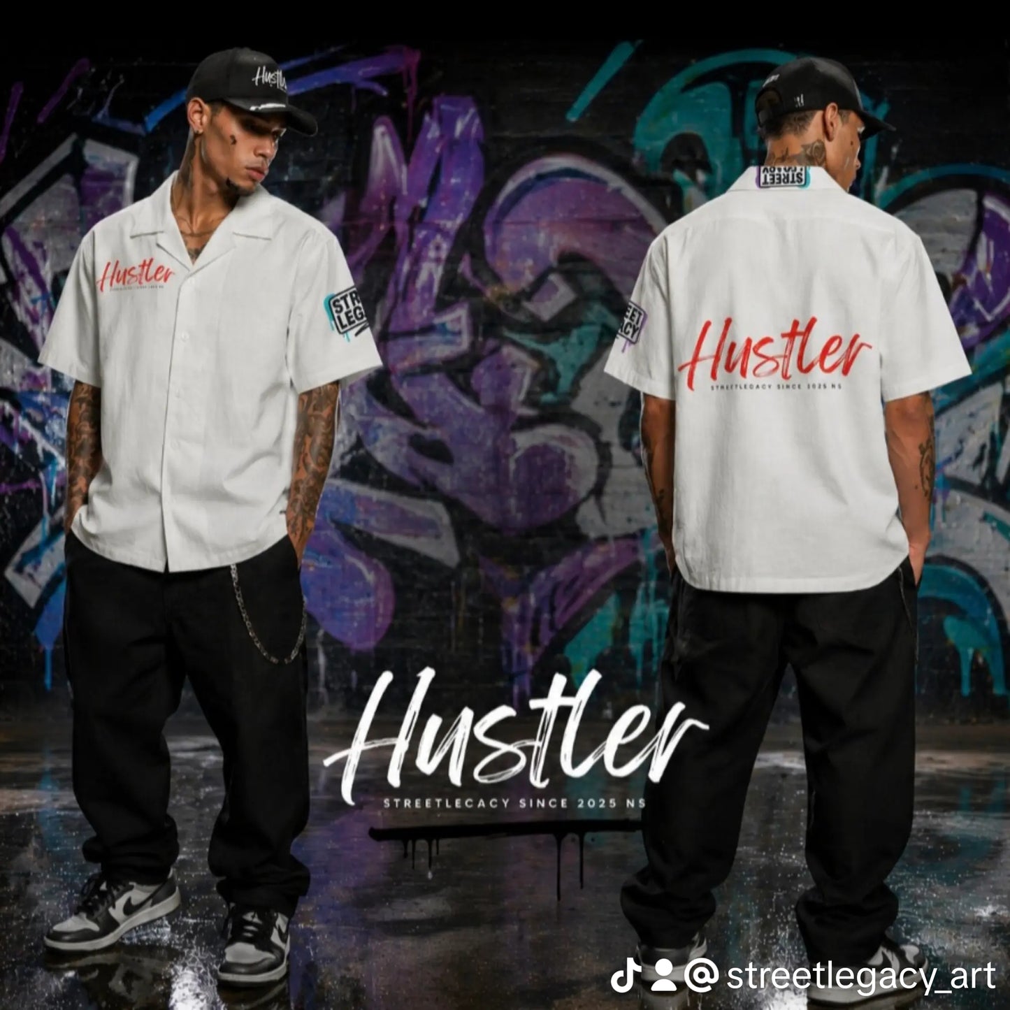 Alloverprint Hawaiihemd (Hustler)