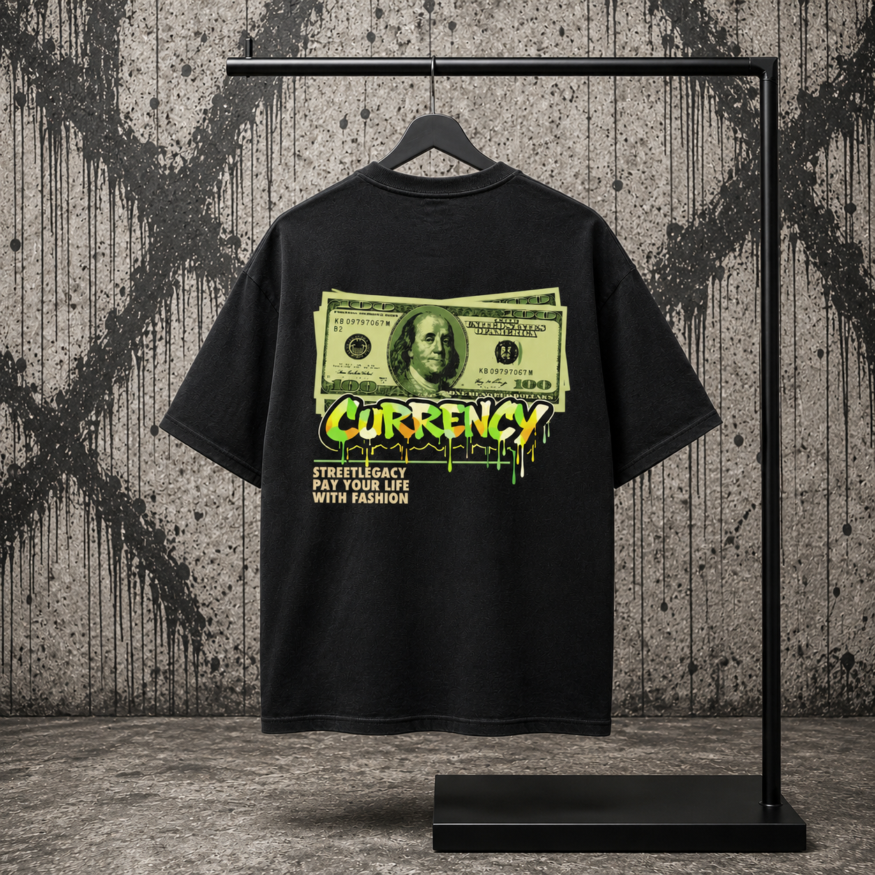 VACANCY Oversized Shirt (Backprint)-(Currency)